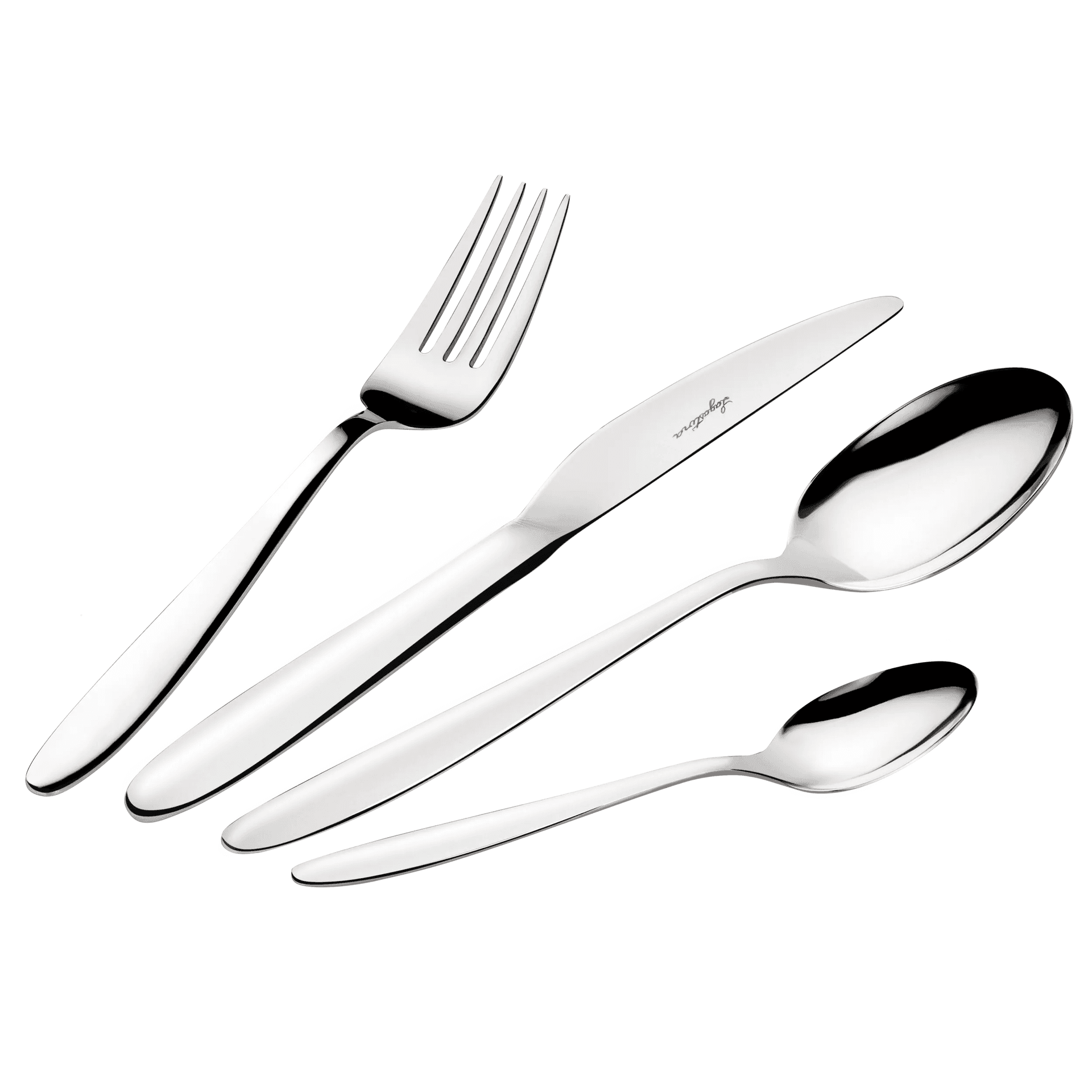 GRÄWE Set Di Posate Norimberga 36 Pezzi Per 6 Persone, Acciaio Inox Con Manico Nero, Stile Rustico Pesante, Lavabile In Lavastoviglie - 2