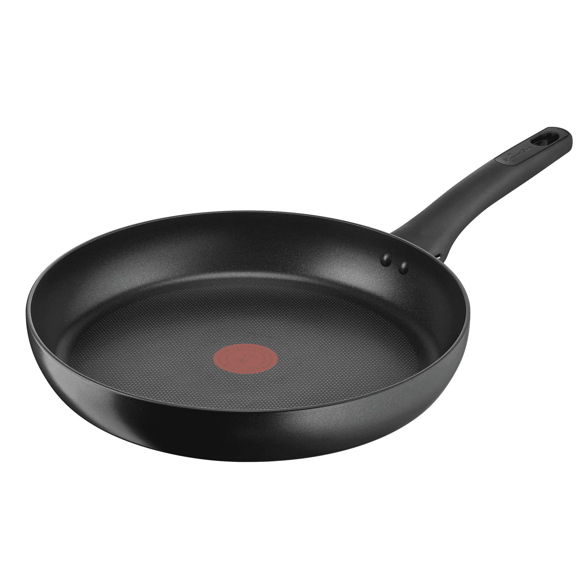 Riess, 0565-020, padella in legno 26, CLASSIC – colore rosso, diametro 26 cm, altezza 4,6 cm, con manico in legno e anello per appendere, smaltato, rosso/ nero, induzione