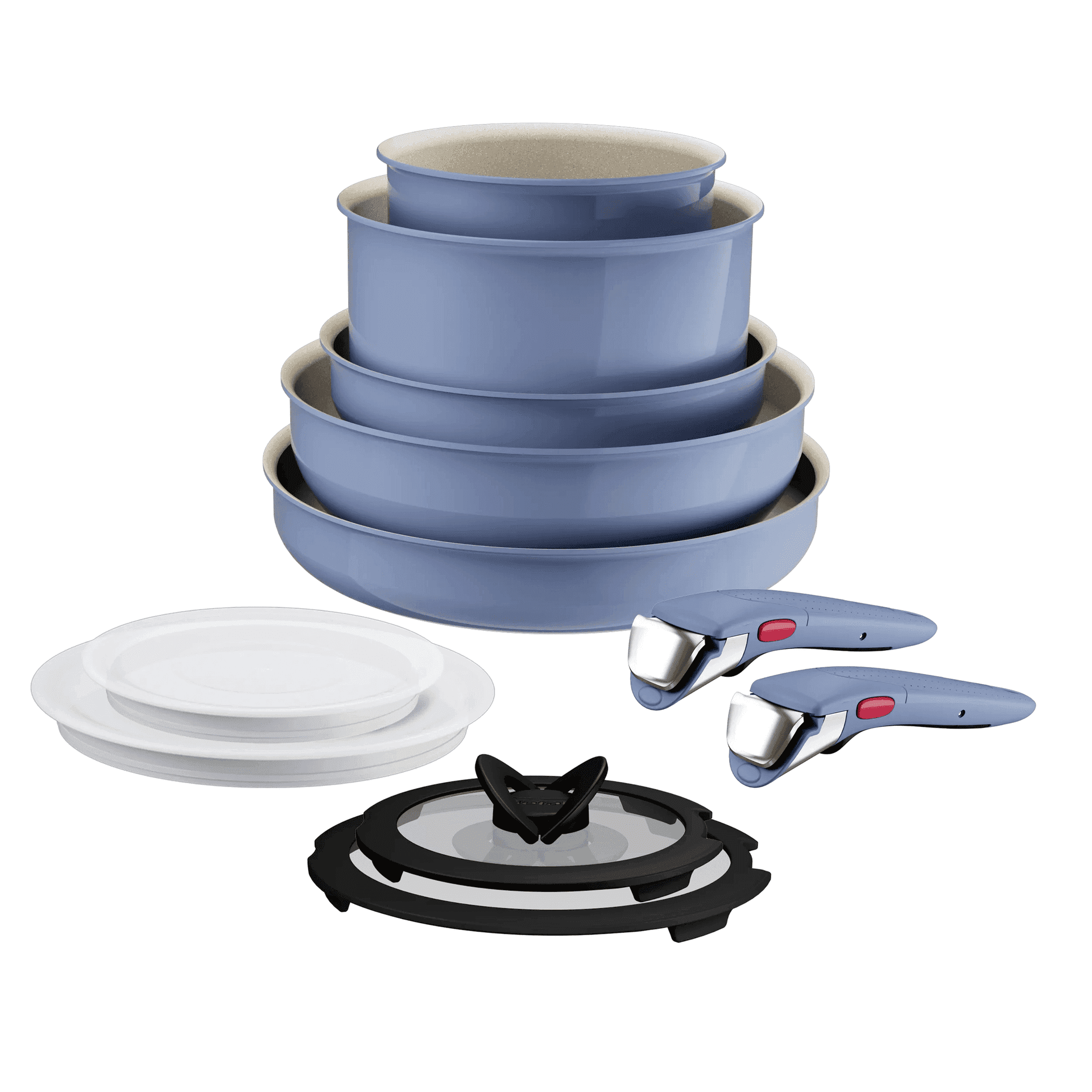 Elma ZEST Set Di Padelle In Alluminio Forgiato (18+24 Cm) - Antiaderente Tricapa Quantanium, Manico In Acciaio, Full Induction, Adatte Al Forno - 5
