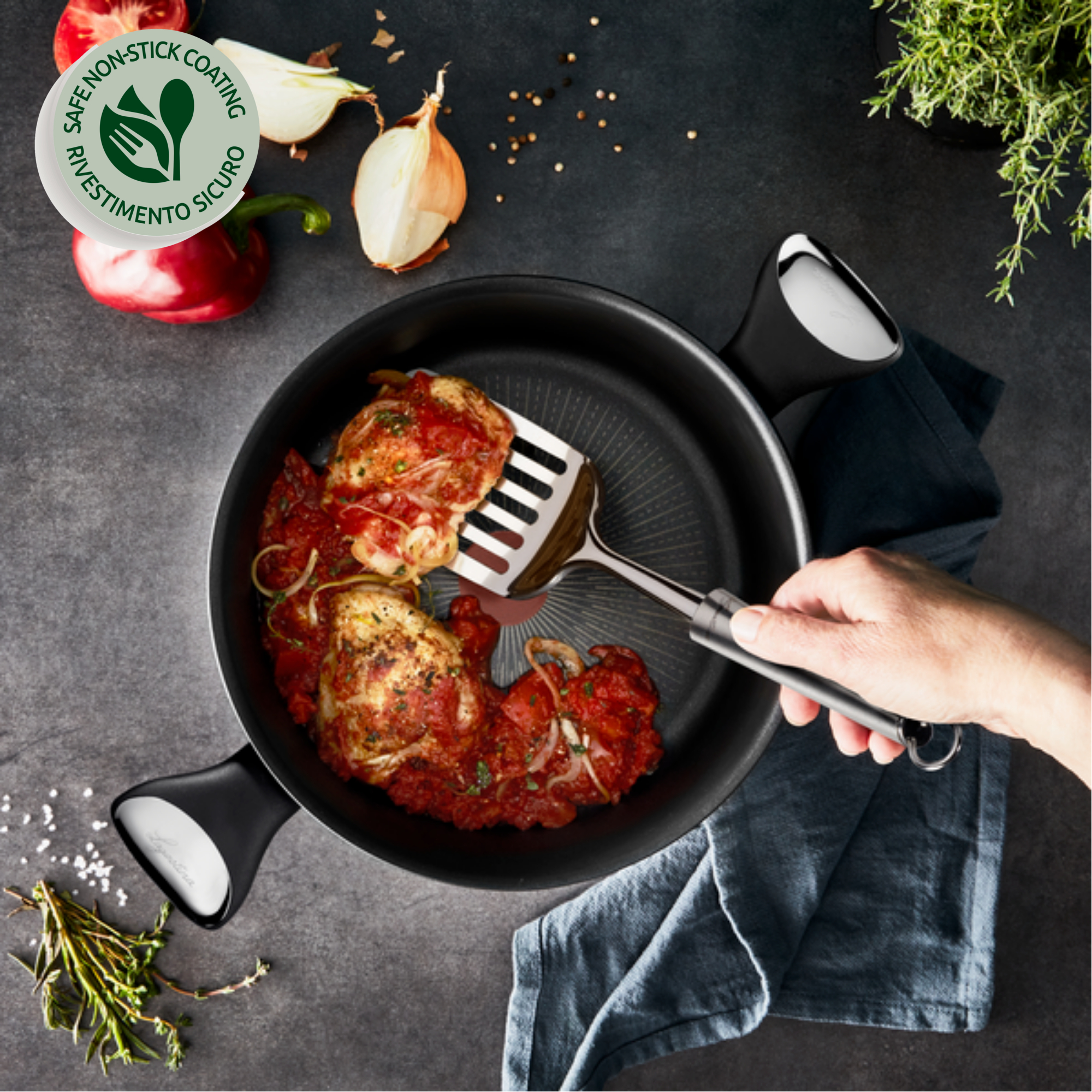 Pentola Inox Quid 26x20cm - Acciaio Inossidabile, Per Tutti I Fuochi, Grigio